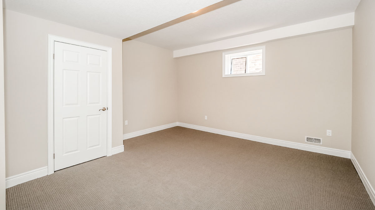 Basement bedroom