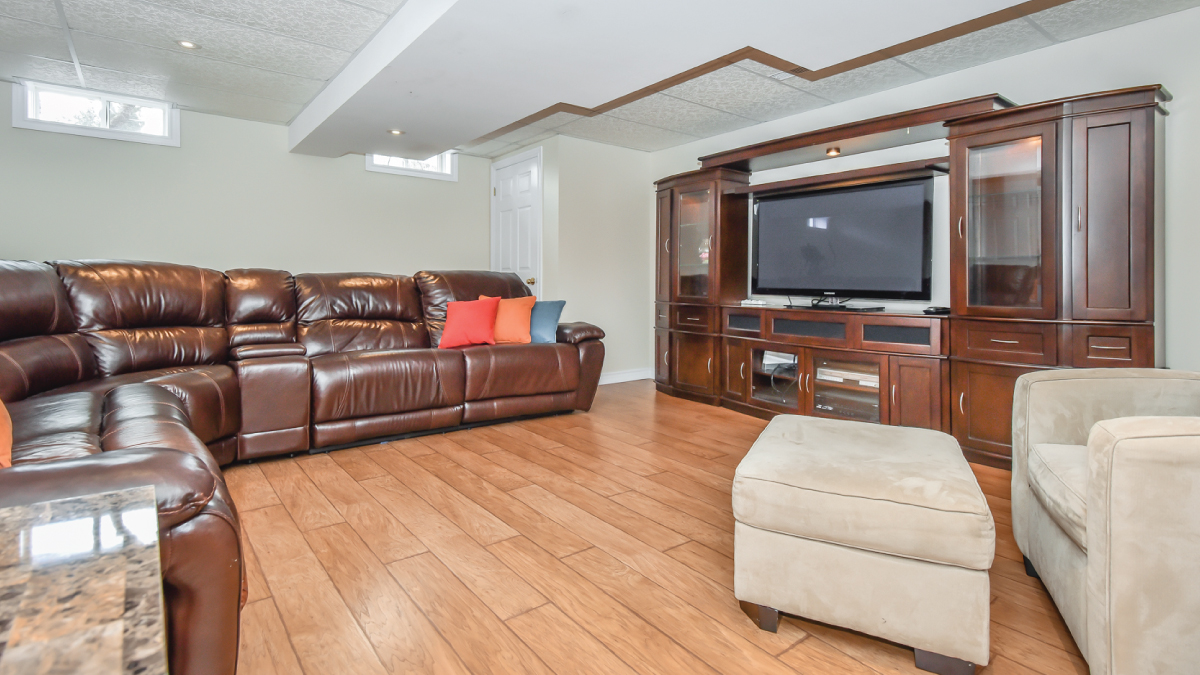 Basement rec room