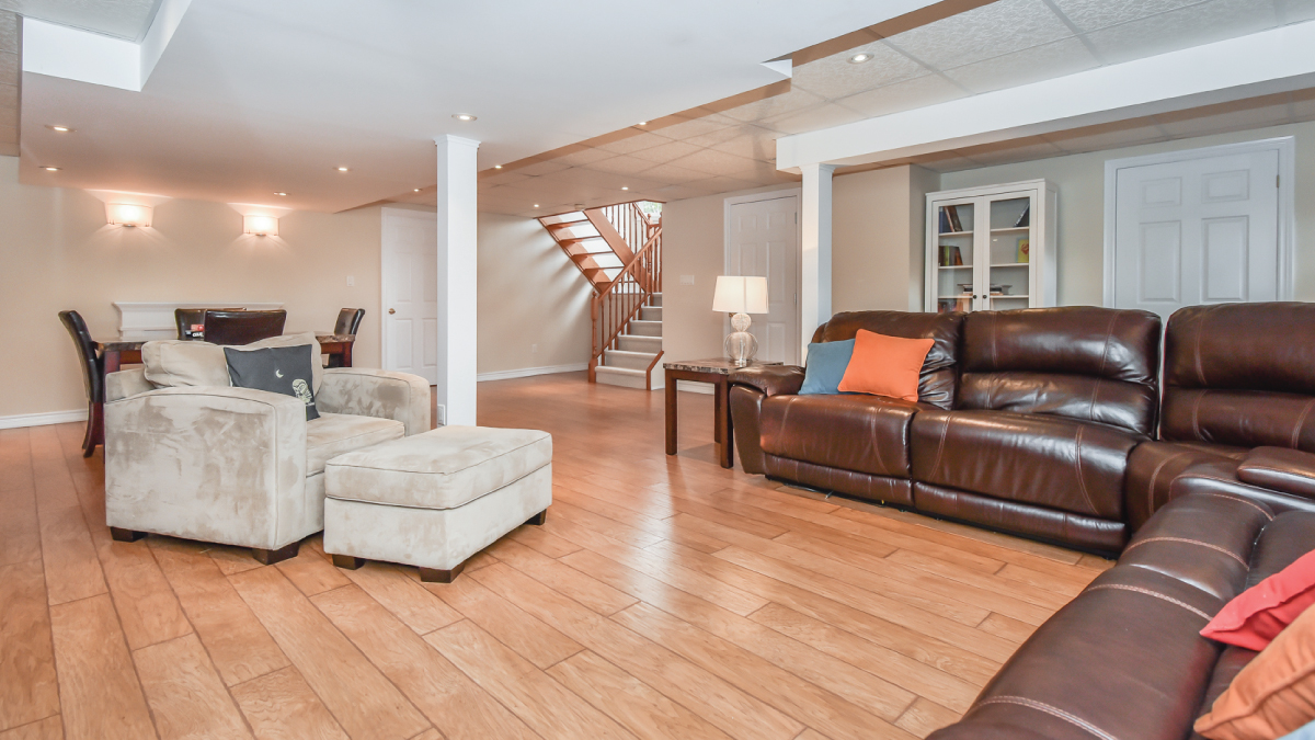 Basement rec room