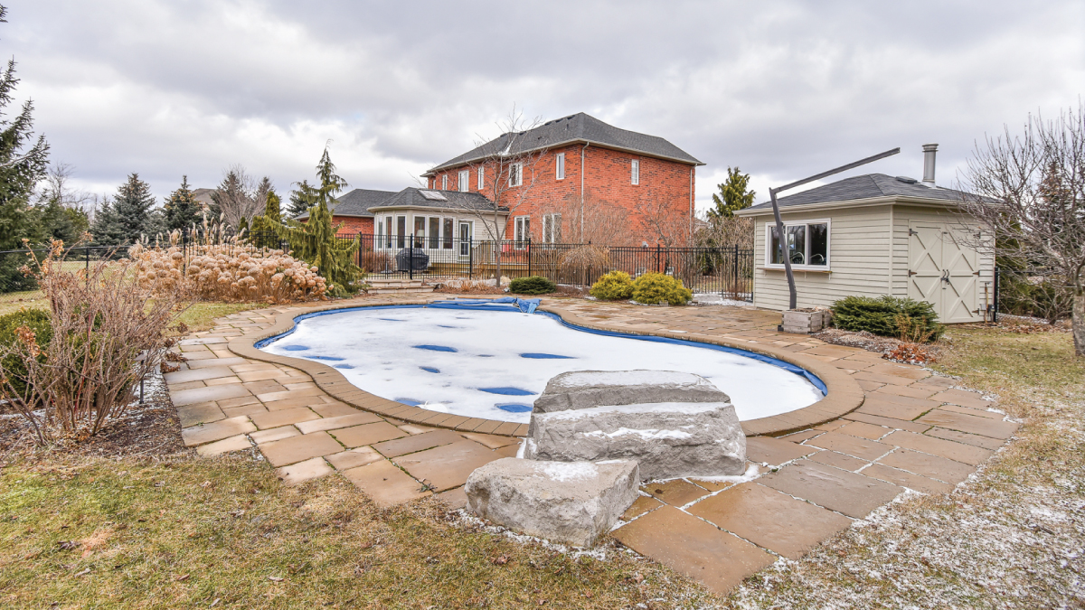 Picture of pool in yard