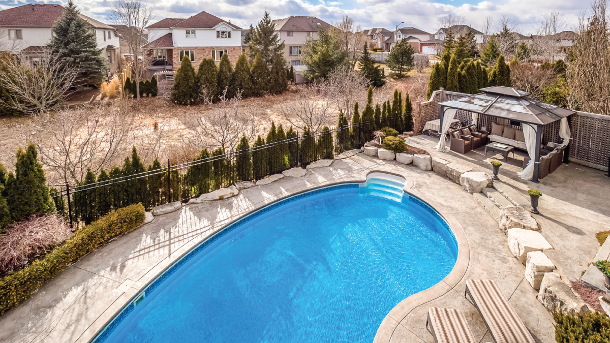 View of pool
