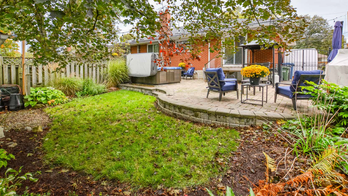 Backyard of home